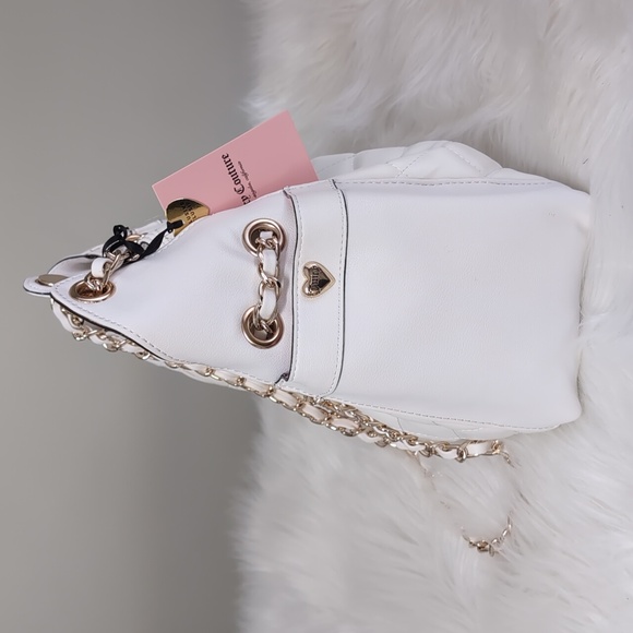 Juicy Couture Angel Fashion Icon Bucket Bag with Chain and Rhinestone Detail 💎 - Picture 6 of 17